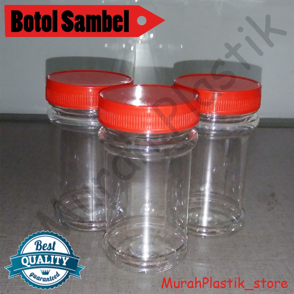 

Botol Sambal 150 ML Isi 10 Botol Tutup Merah