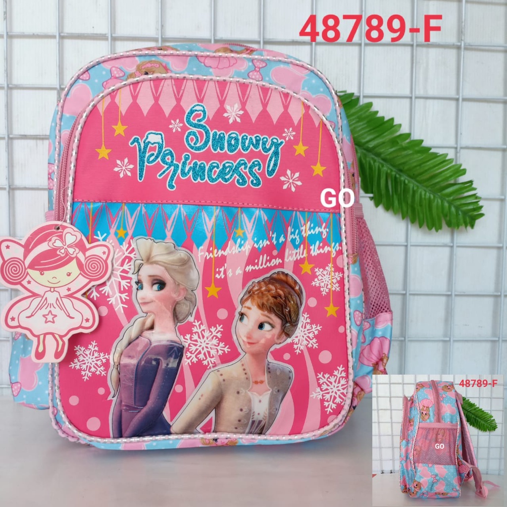 gos TAS RANSEL ALTO ANAK Karakter Snowy Princess FROZEN Tas Sekolah Anak Perempuan