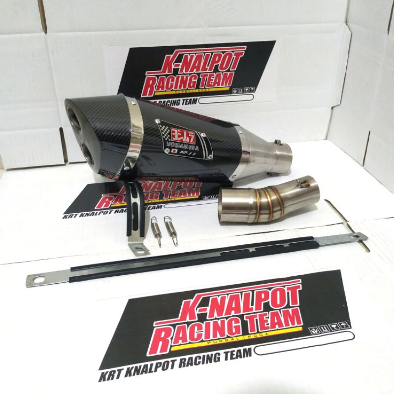 KNALPOT SILINCER YOSHIMURA R11 PLUS SLIP ON NINJA 250Fi 4Tak