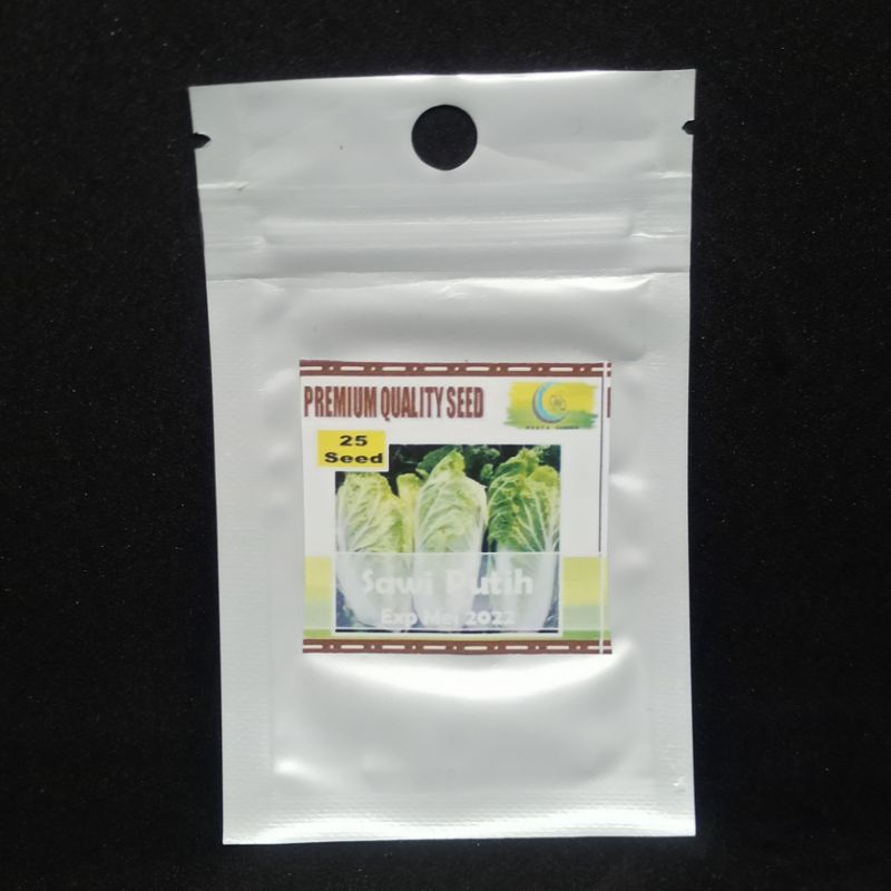 Benih Biji Sayur Kangkung Bayam Selada Sawi Kemangi Seledri Daun Bawang Kubis Kembang Kol Brokoli Wortel Cabe Cabai Tomat Paprika Terong Kacang Panjang Buncis Timun Labu Pare Oyong Gambas-Sawi putih 25biji