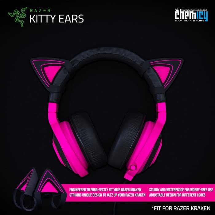 Razer Kitty Ears for Razer Kraken - Neon Purple