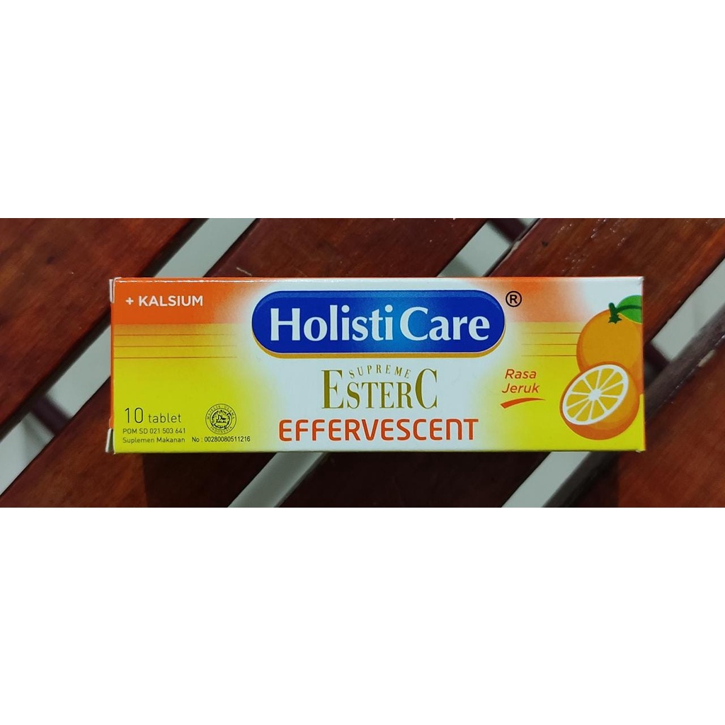 Holisti Care EsterC Effervescent 10 Tablet / Vitamin C / Calcium / Antioksidan / Daya Tahan Tubuh