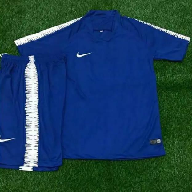JERSEY BOLA + CELANA SETELAN BOLA NIKE AIR FLASH BIRU NEW - GRADE ORI