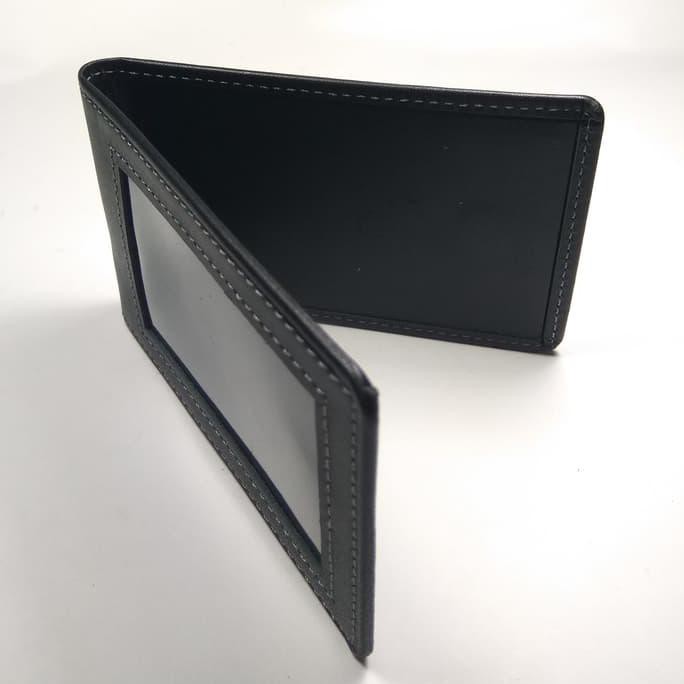 

Discount Id Card Holder Kulit Asli Warna Hitam Model Selip Saku Magnet Murah