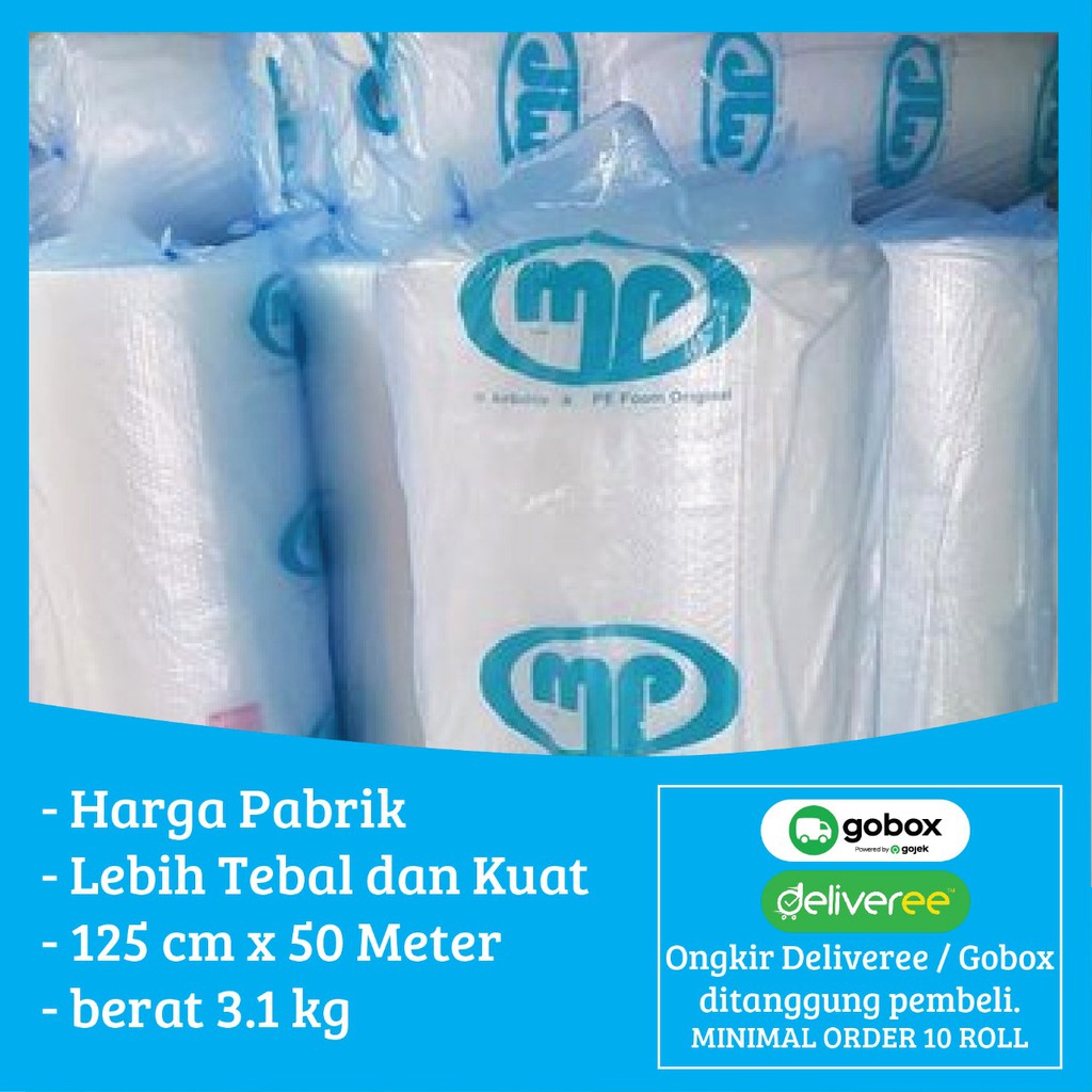 

Grosir Plastik Buble Bubble Wrap Roll Bening Tebal 125x50 125cmx50m