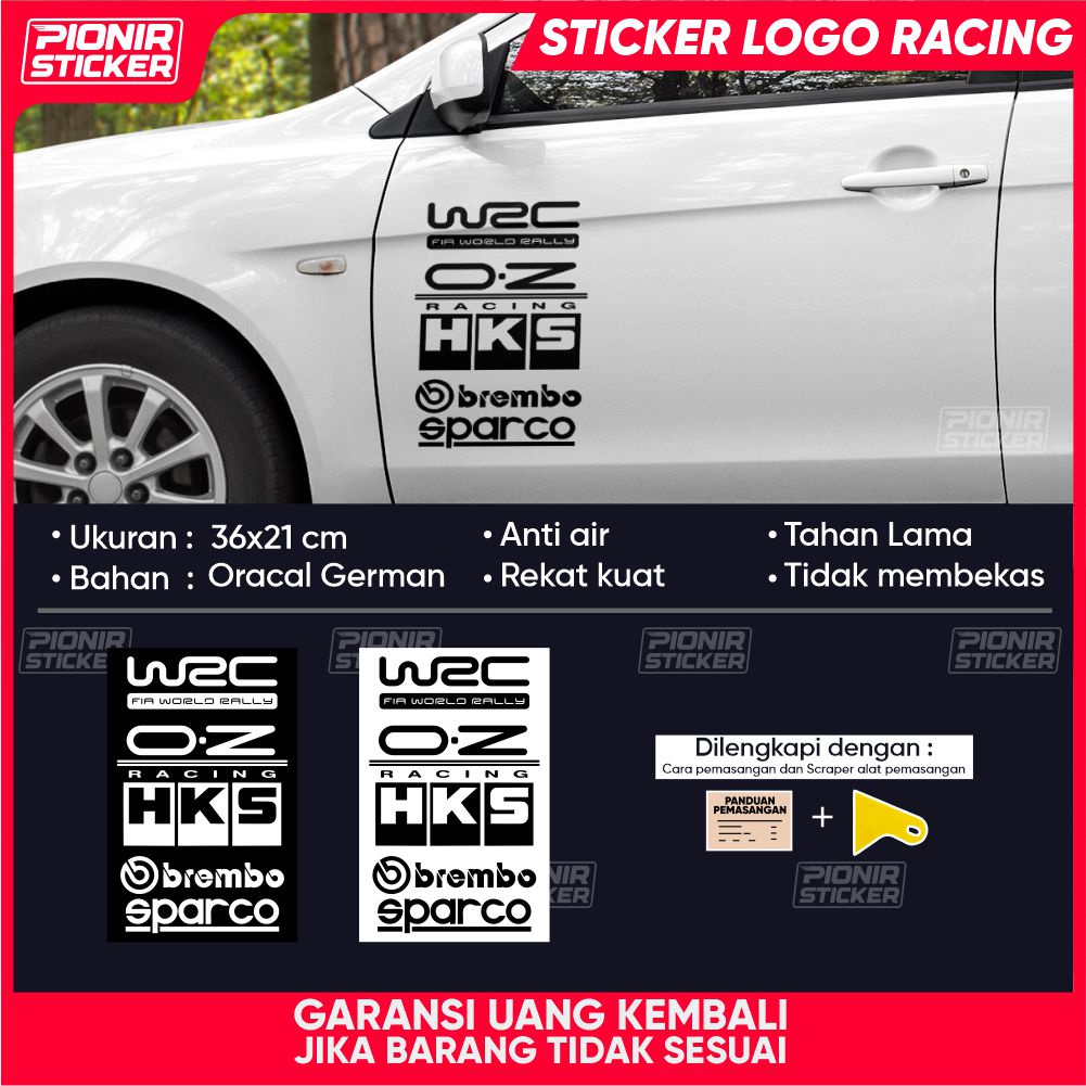 Stiker Sponsor Cutting Sticker Seponsor Mobil Racing sport