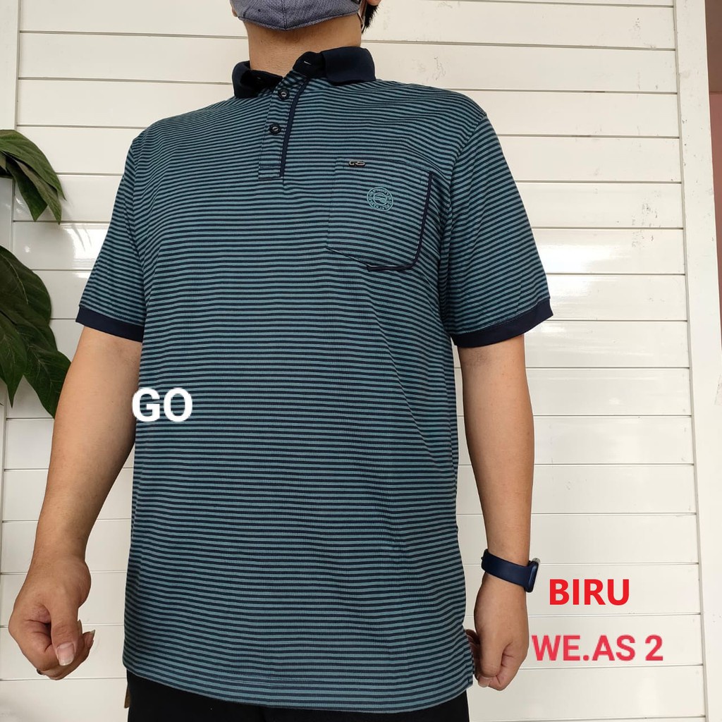 gos CRS 91 Kaos Polo Regular Pakaian Pria Atasan Casual Santai Original Lengan Pendek Distro Laki