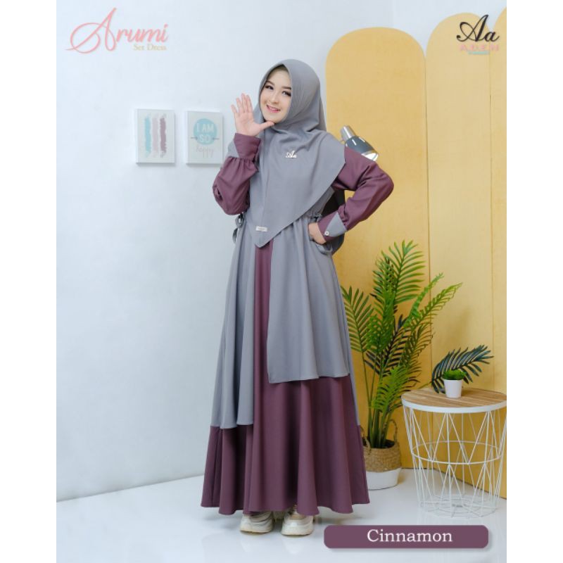 Arumi dress set by Aden hijab