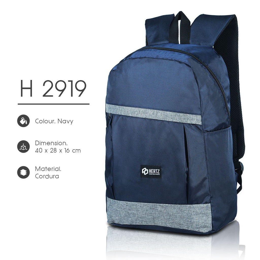 Tas Ransel Pria H 2918 Tas Punggung Backpack model terbaru Brand Hertz Murah Berkualitas