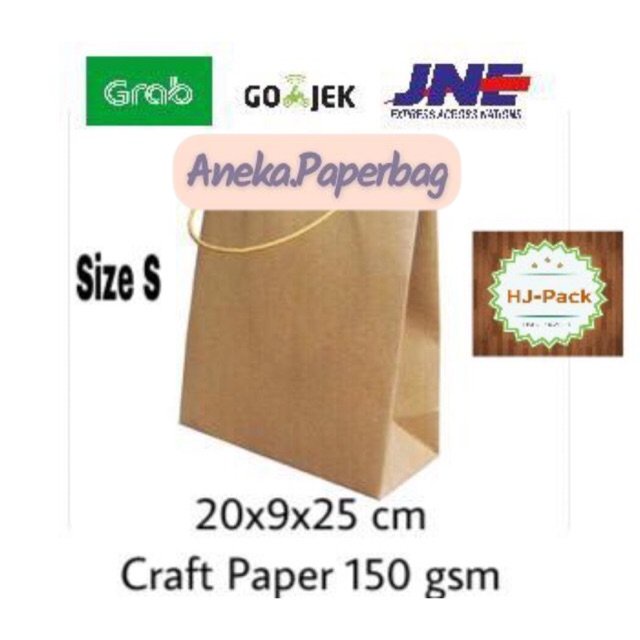 

Paperbag Paper bag S 20x9x25 Tas Kertas Shopping Bag Goodie Bag Terlaris