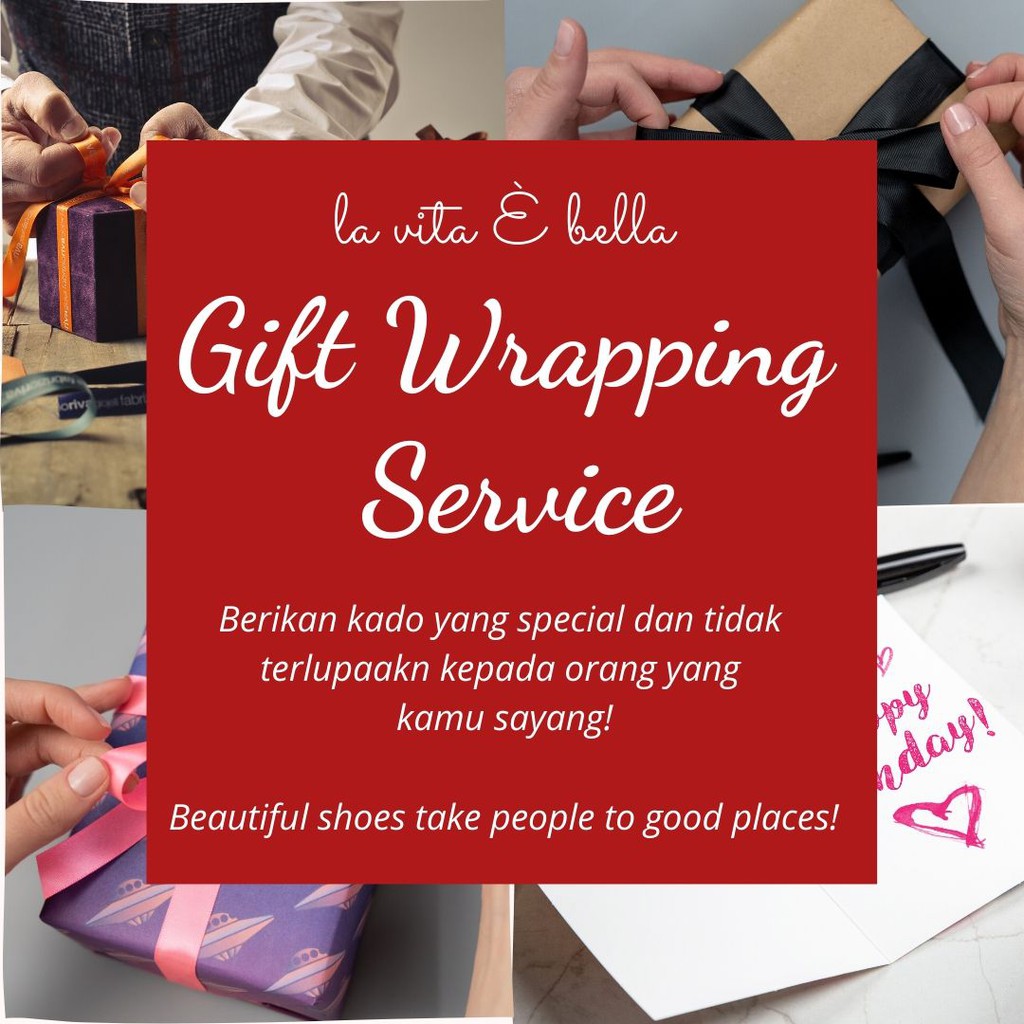 

Jasa Layanan Bungkus Kado/Gift Wrapping Service Produk La Vita E Bella untuk ulang tahun/hari besar!