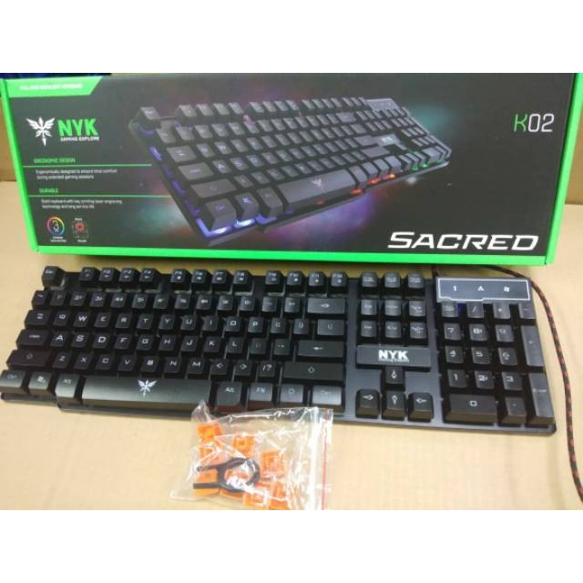 Nyk K-02 Sacred Keyboard Gaming BackLight Hitam