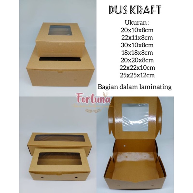 

Dus Kraft Laminating 25x25x12cm (1pcs)