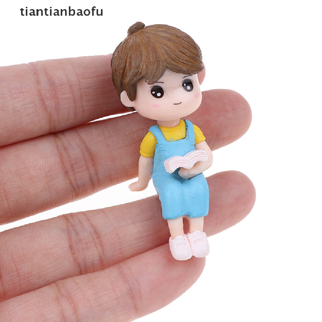 (Tianbaofu) 1 Set Miniatur Pasangan Kekasih DIY Untuk Dekorasi Rumah Boneka