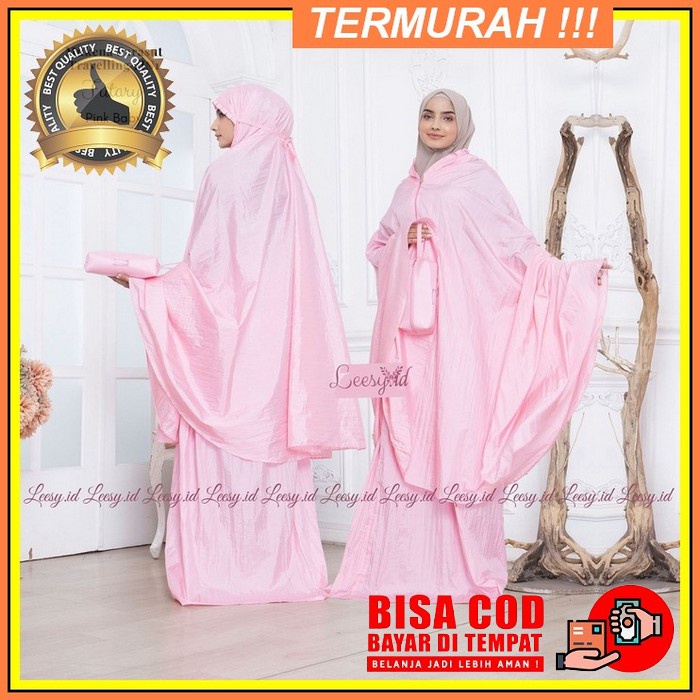 {Familystore} Mukena Alinna Setelan Atas Bawah Berlengan Tangan Katun Rayon Twill Hq - Lilac Diskon 