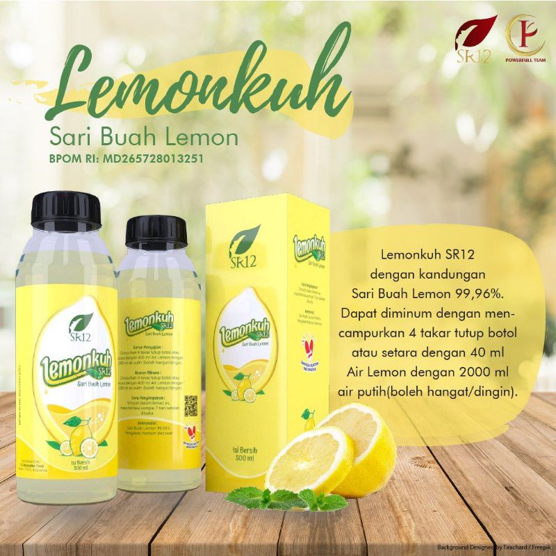 

Lemonkuh SR12 minuman sari buah lemon murni