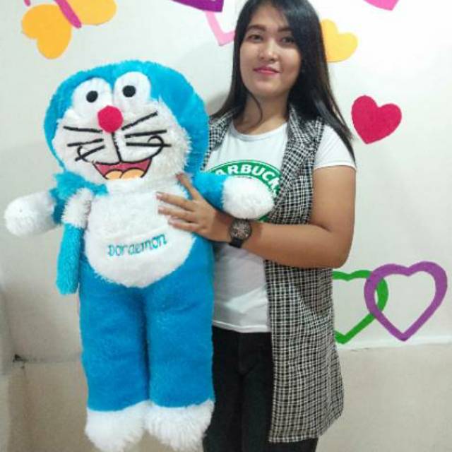 Boneka Doraemon Syal XL Boneka Doraemon Sedang 65cm