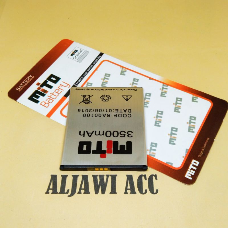 BATRE BATERAI MITO A38 FANTASY MAX BA00100 ORIGINAL BATTERY HP