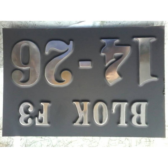

contoh nomor rumah 25 X 25cm