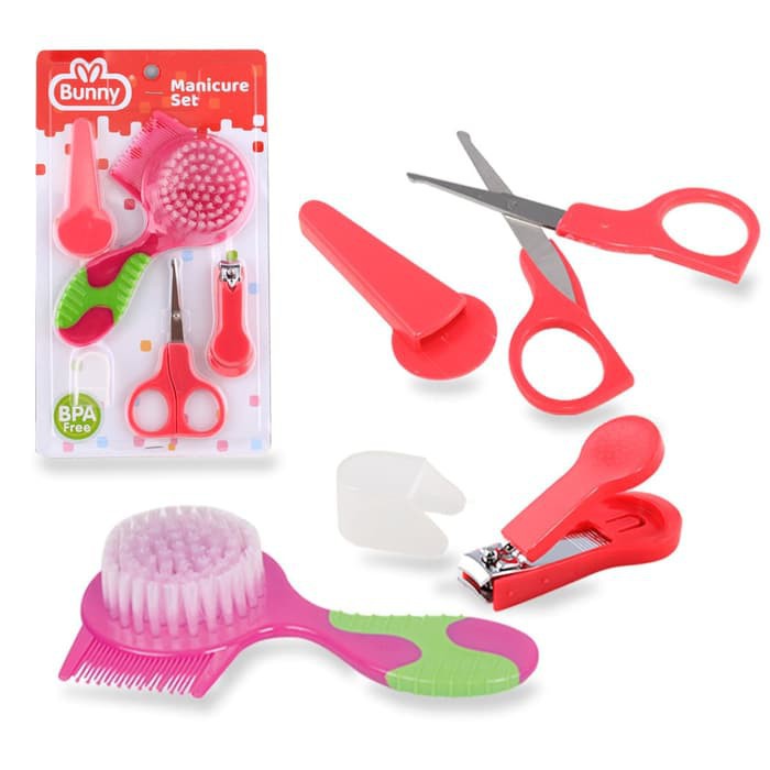 Lusty Bunny Manicure Set+Brush - Set Perawatan Anak ( AMS0002)