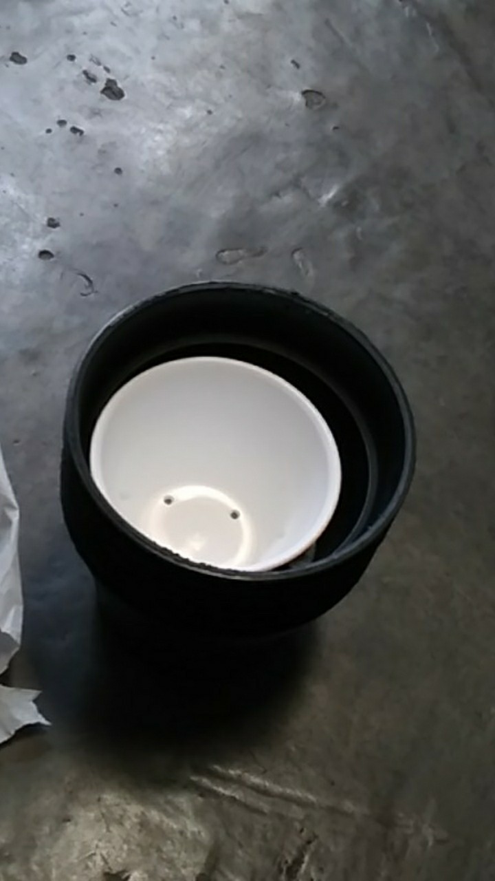 Pot Tawon Putih Mini Diameter 10cm