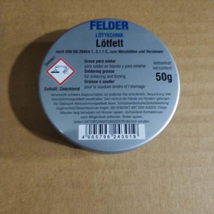 Lotfett 50g FELDER ORIGINAL / lotfet 50g /minyak solder