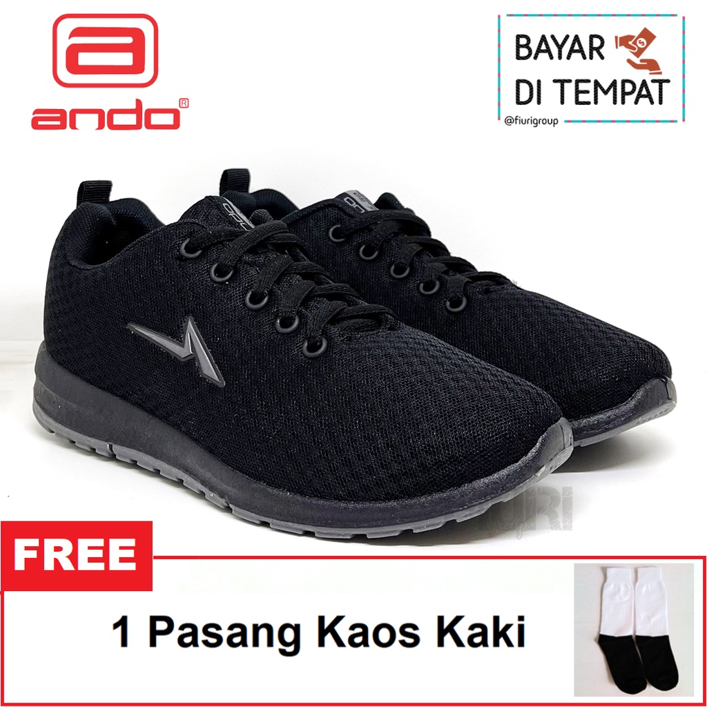 FIURI - ANDO ORIGINAL - WIENA 37-40 FULL HITAM - SEPATU SNEAKERS SPORT KANVAS SOL KARET ANAK PEREMPUAN - SEPATU KETS TRENDY WANITA - SEPATU OLAHRAGA LARI FITNES SENAM KERJA KULIAH SEKOLAH SD SMP SMA BERTALI CEWEK MURAH PROMO DISKON BONUS KAOS KAKI