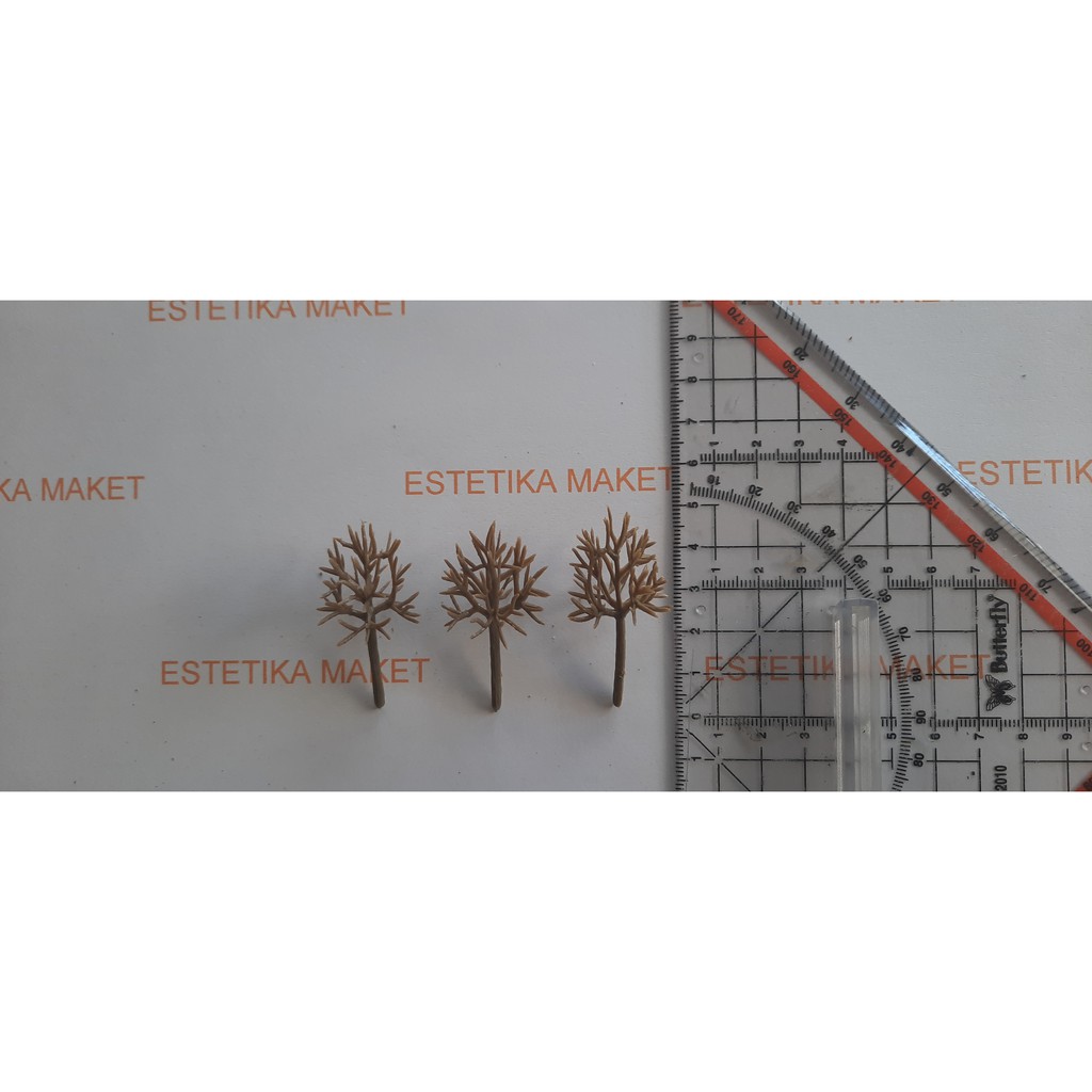 pohon maket/ miniatur tanpa daun tinggi 4,5 cm type A