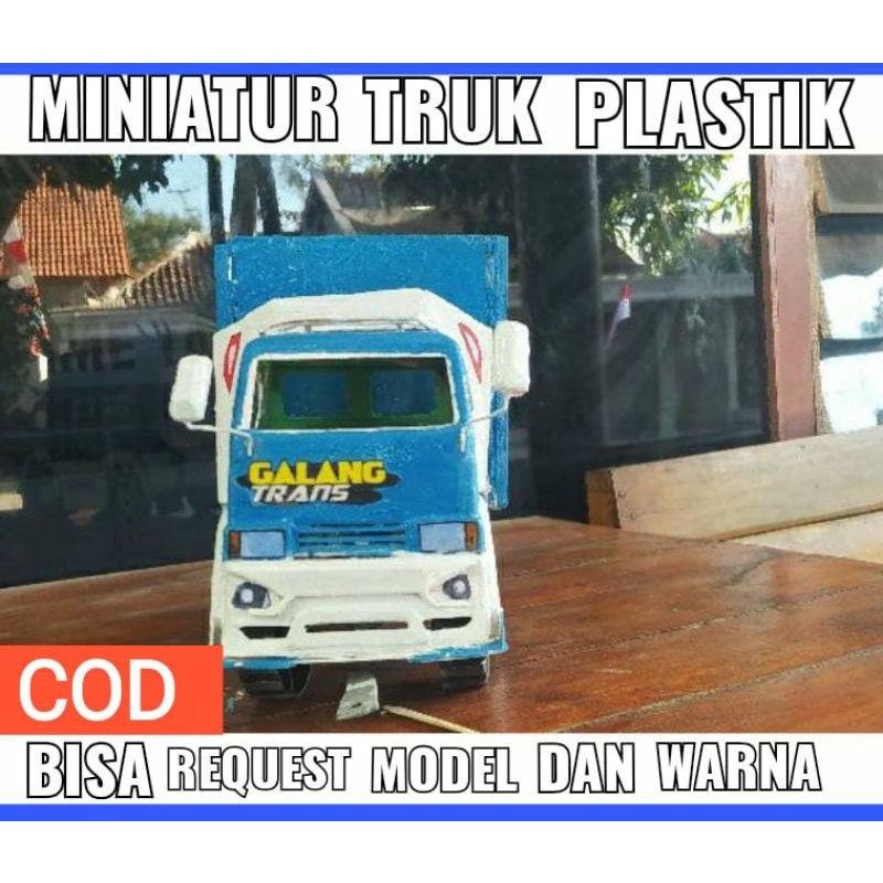 miniatur truk plastik oleng parah || bisa COD
