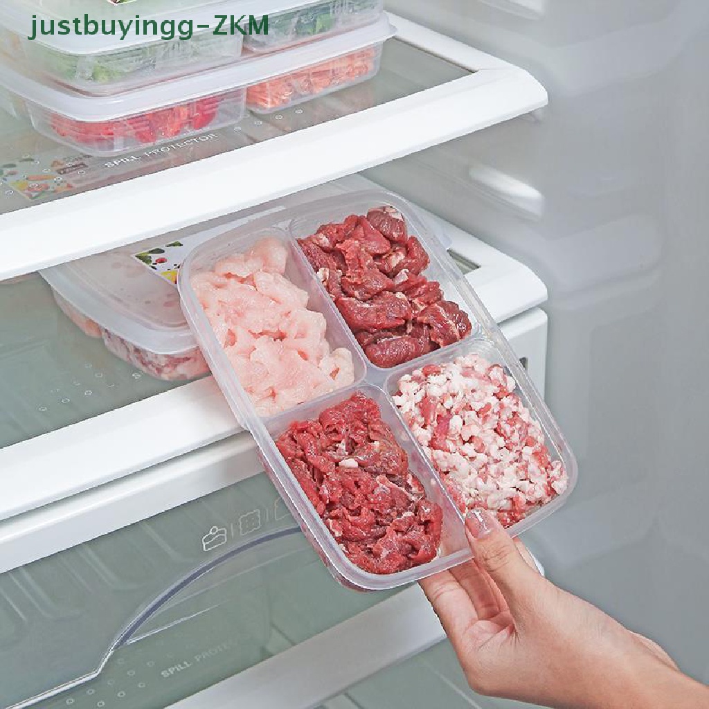 Kotak Penyimpanan Daging Frozen Empat Kompartemen Untuk Kulkas