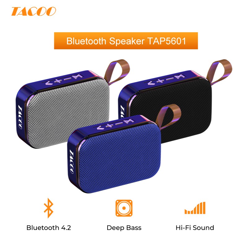 

TACOO Bluetooth Speaker TAP5601 Hi-Fi Sound Wireless 11.7x7.8x3.8