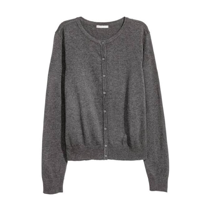 Cardigan Dark Grey “MELANGE”