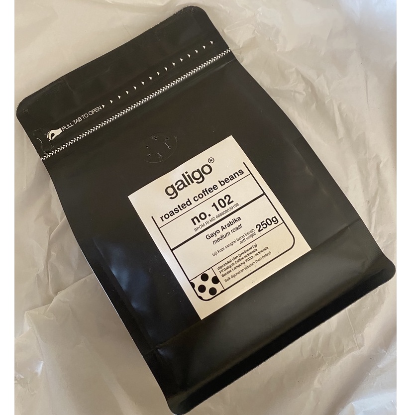 

Roasted Beans Arabika Gayo Aceh Specialty/ Premium 250g (Galigo Coffee)