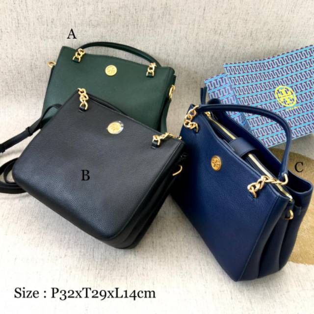 everly leather tote tory burch