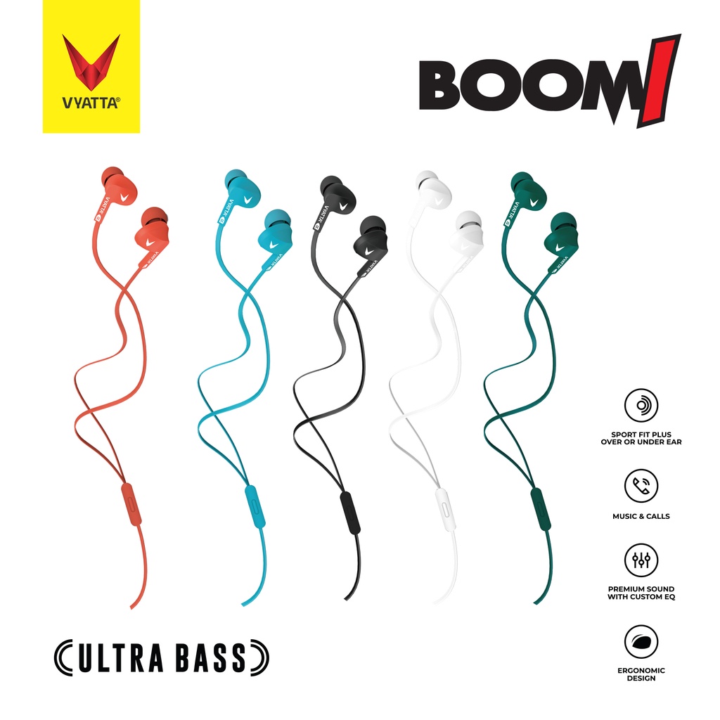VYATTA BOOM i Earphone / Headset / Handsfree - Ultra Bass