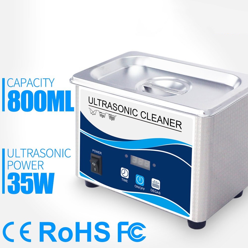 Mesin Pembersih Perhiasan Ultrasonic Cleaner 35W - GA008 - Silver