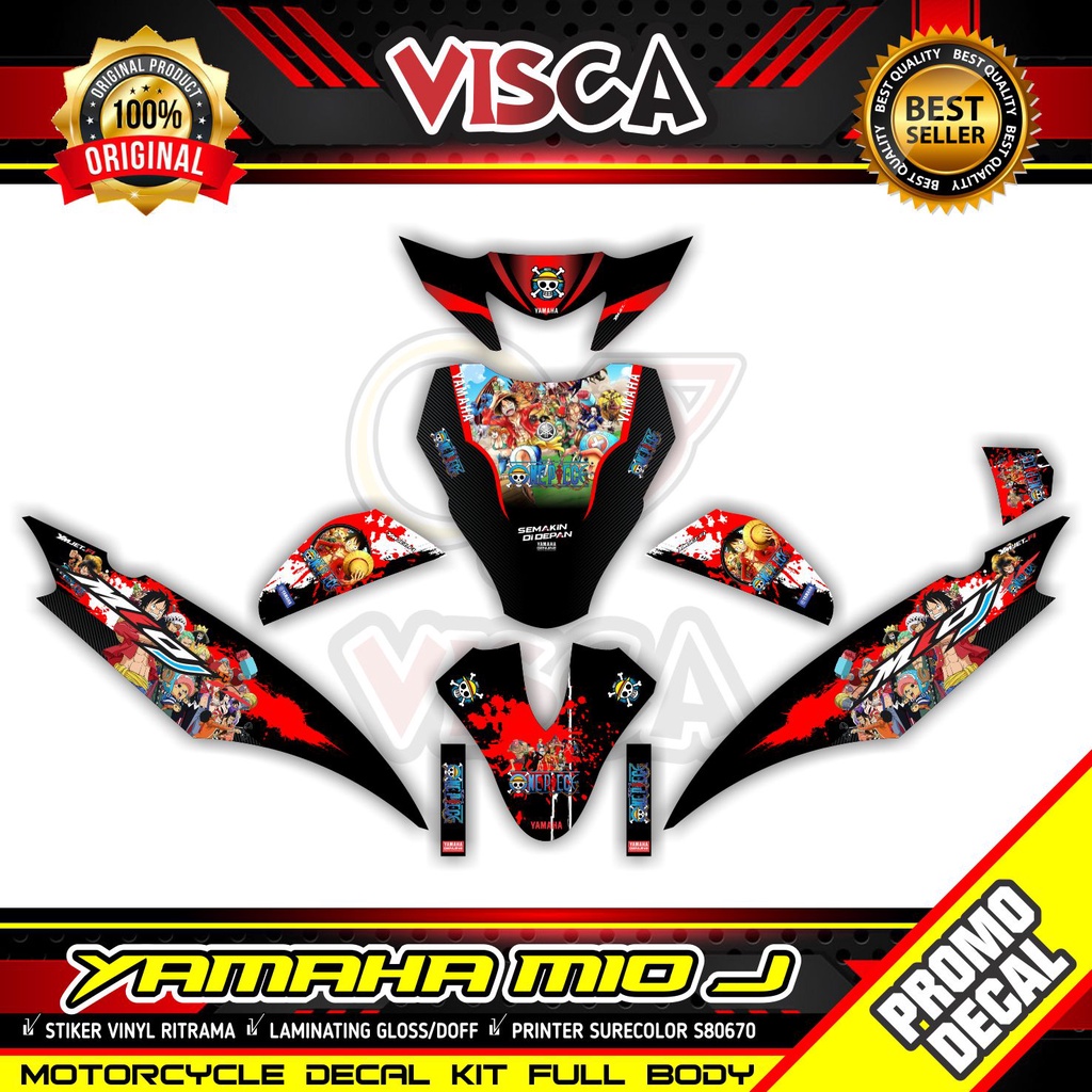 Decal Mio J Full Body Stiker Mio J Striping Mio J Sticker Mio J Full Blok motif onepice