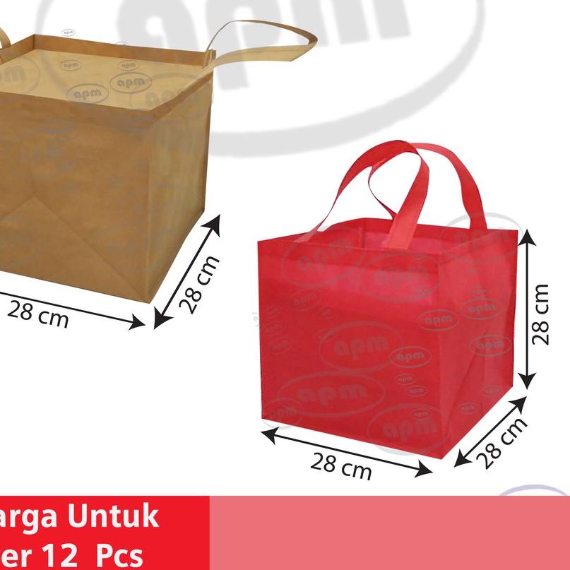 

☞ Tas Spunbond Kotak Ukuran 28cm x 28cm x 28cm (Tas Jahit) ♗