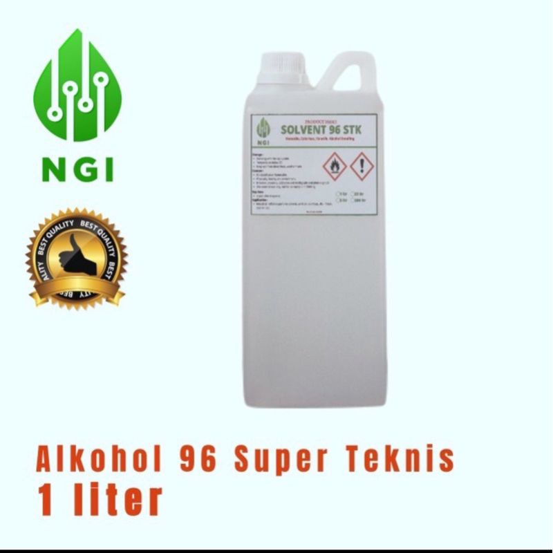 alkohol 96% super teknis / alkohol 96% 1 liter
