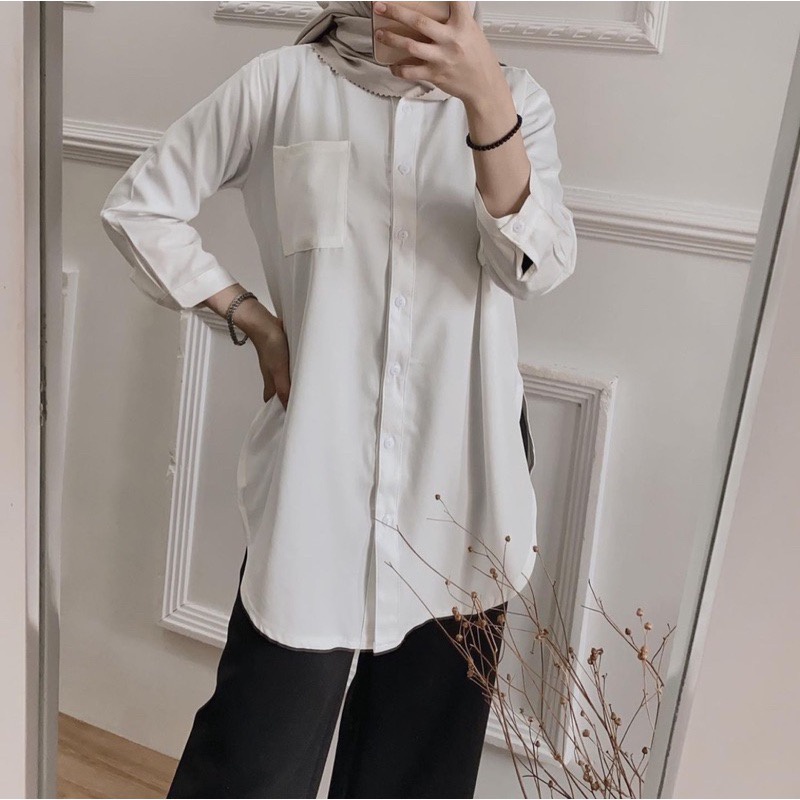 BEFAST - ZFS OOTD Wanita Kemeja FIYO / CICIRA SHAKILA SUEDE PREMUM SHIRT /Atasan Kemeja Wanita / Kemeja Lengan Panjang / Kemeja Casual / Kemeja Terlaris / Kemeja Wanita OOTD Kerja / Kemeja Polos Banyak Warna