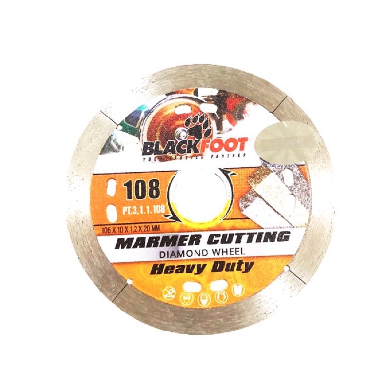 Mata Potong Granit Marmer 4&quot; BLACKFOOT Varian 109 DW Granite - 108 DW Marmer - Granite Diamond Wheel Cutter