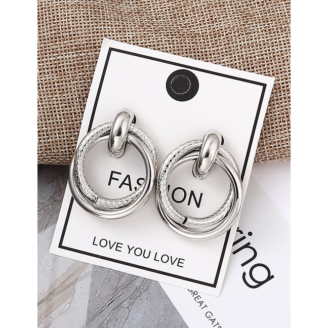 LRC Anting Tusuk Fashion K Snake Skin Earrings Y61836