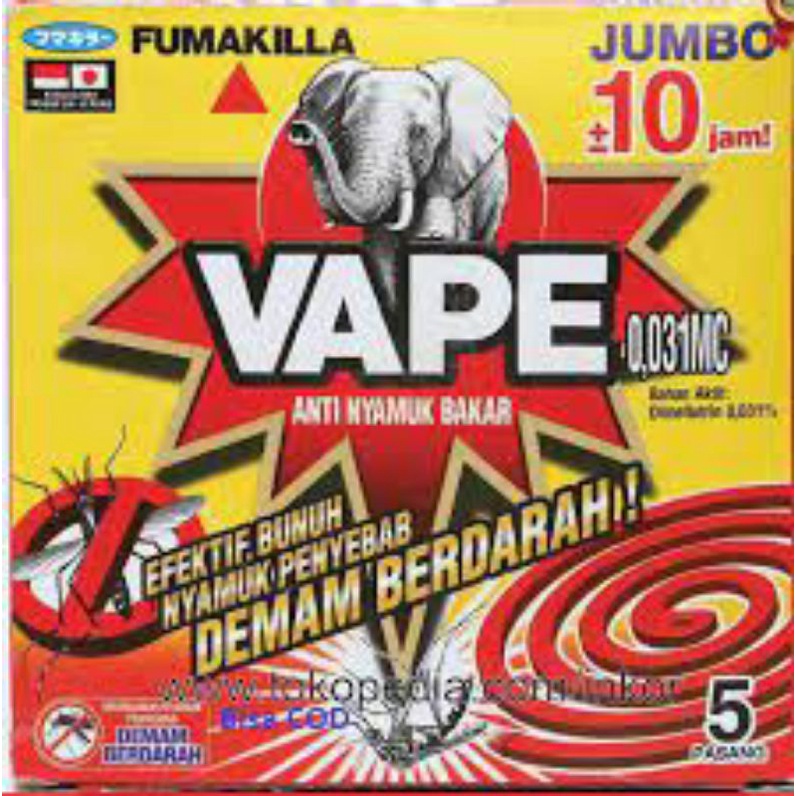 FUMAKILLA VAPE Obat Nyamuk Bakar | Nyamuk Langsung Kabur