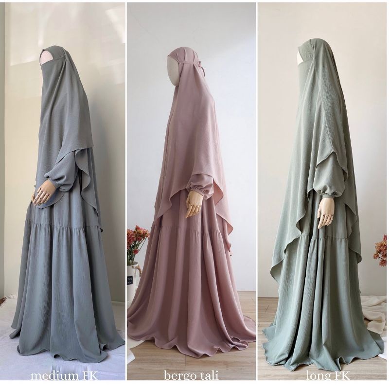 Luna Dress (Only) & French Khimar (FK) (only)  by.Zaysaku