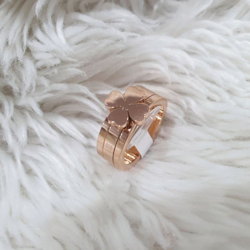 Cincin Titanium Asli Rosegold Premium Quality Anti karat anti alergi Ring Stainless steel 928