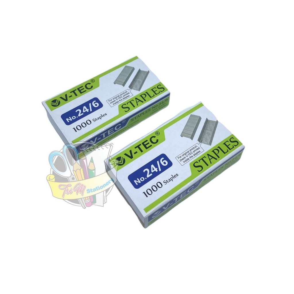 

[ISI 2] V-Tec Neces Isi Staples 24/6 dan Isi Staples HD 10