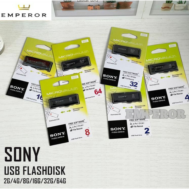 USB FLASHDISK SONY MICRO 2GB 4GB 8GB 16GB 32GB 64GB OS WINDOWS 8 WINDOWS 7  VISTA XP MAC OS NEW TERM