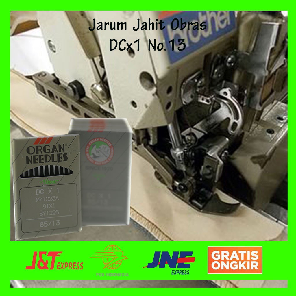 Asli Jarum Jahit Dcx1 Organ Needles No 13/Mesin Obras/Mesin Obras Singer/Katun,Kaos dll/Terlaris