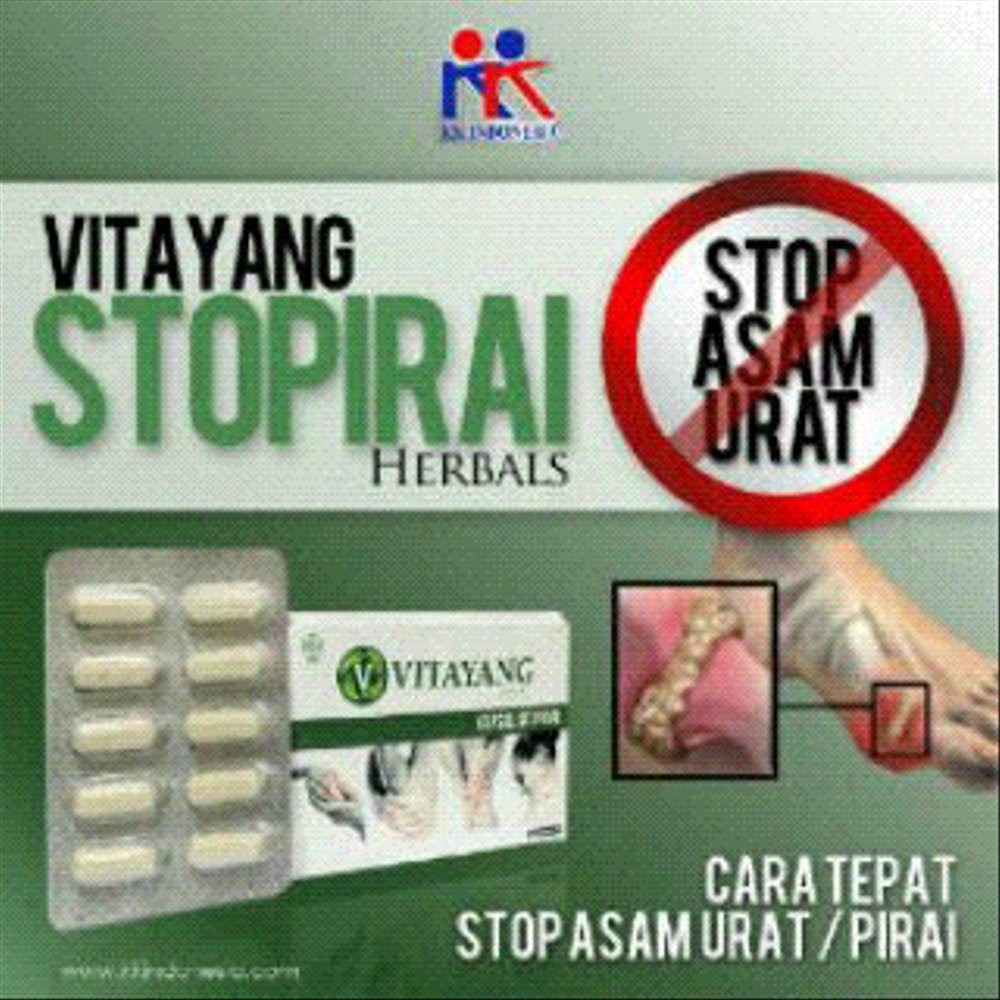 Suplemen Herbal Alami Vitayang Stopirai  Meredakan Gejala Mencegah Kekambuhan Asam Urat KK Indonesia