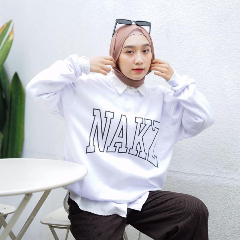 Nakz sweater outerwear fashion wanita remaja